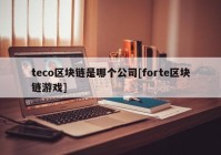 teco区块链是哪个公司[forte区块链游戏]